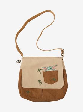 Star Wars The Mandalorian And Grogu Corduroy Messenger Bag, , hi-res